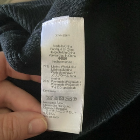 Madewell Womens Black Merino Wool-Blend Maxi Skirt - Picture 5 of 7